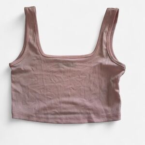 SHEIN Light Pink Ribbed Top